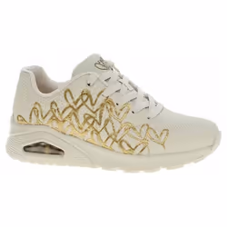 Baskets femme Skechers JGoldcrown Uno-Golden Heart - 37