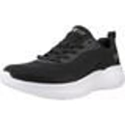 Baskets Femme Skechers Noir - Sportif et Confortable - Lacets - Plat - Textile