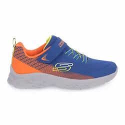 Chaussures Enfant - SKECHERS - Microspec II - Lacets - Bleu - Synthétique