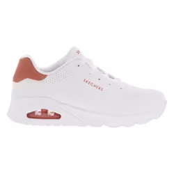 Baskets basses Skechers blanc - SKECHERS - Femme - Lacets - Plat