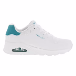Baskets basses Skechers blanc - SKECHERS - Femme - Lacets - Plat