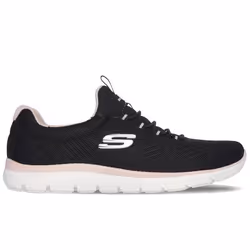 Chaussures Femme - SKECHERS Summits Artistry Chic - Noir - Lacets - Talon Plat