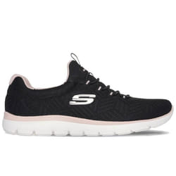 Chaussures Femme - SKECHERS Summits Artistry Chic - Noir - Lacets - Talon Plat