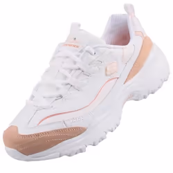 Baskets - SKECHERS - DLites - Femme - Blanc - Cuir
