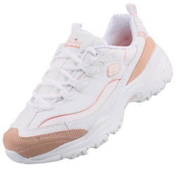 Baskets - SKECHERS - DLites - Femme - Blanc - Cuir