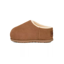 Sneakers Pumped Slide Cuir Marron