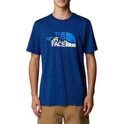 The North Face T-shirt pour Homme Mountain Line Bleu NF0A87NTD1R
