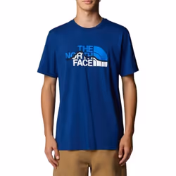 The North Face T-shirt pour Homme Mountain Line Bleu NF0A87NTD1R