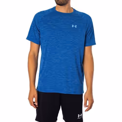 T-Shirt - Under Armour - Tech - Manches Courtes - 100% Polyester - Bleu