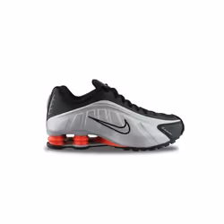 Basket - NIKE - Shox R4 - Argent Métallique - Lacets - Mixte