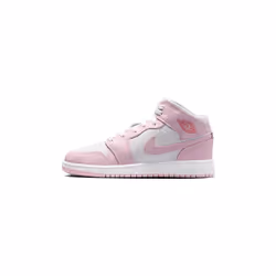 Nike Air Jordan 1 Mid (Gs) Chaussures pour Enfant Blanc DQ8423-608
