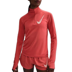 T-shirt de running Nike Swoosh Dri-FIT Half Zip LS Femmes
