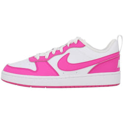 Baskets Blanches/Roses Fille Nike Court Borough