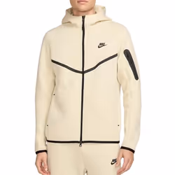 Nike Sweat à Capuche et Zip pour Homme Tech Fleece Beige HV0949-234