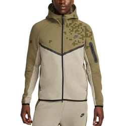 Nike Felpa da Uomo con Cappuccio e Zip Tech Fleece Verde HV0949-222