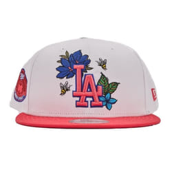 New Era modèle Mlb Floral 9fifty Losdod Blanc