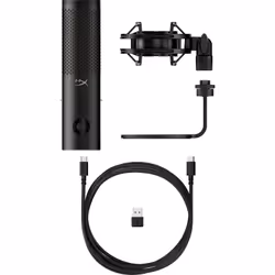 HP HyperX QuadCast 2 S - USB Microphone (Black) Noir Microphone de table - Vue supplémentaire 6
