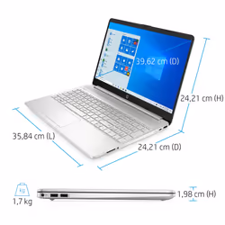 HP 15s-eq2110nf 15.6" PC portable Full HD Ryzen 5 5500U 16Go 512Go SSD Argent - Vue supplémentaire 7