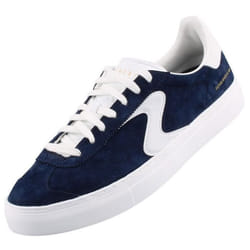 Baskets Skechers Homme Bleu - SKECHERS - 254000-NVY Court Style - Daim-Nubuck - Lacets - Plat