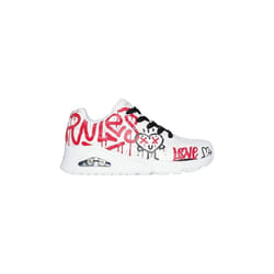 Baskets Skechers Femme Blanc - SKECHERS - 177082-WRBK - Lacets - Compensé - Synthétique