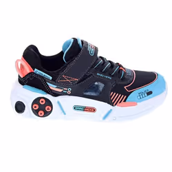 Zapatillas enfant Skechers Gametronix - Noir/Bleu - Lacets
