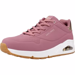 Baskets Femme - SKECHERS SHIMMER AWAY - Rose - Lacets - Talon Plat - Dessus Synthétique