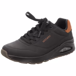 Baskets - SKECHERS - Uno Suited on Air - Noir - Daim-Nubuck - Talon Plat