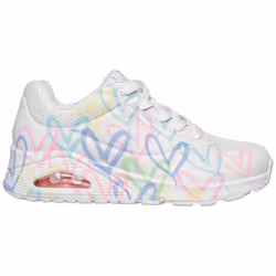 Baskets Skechers Femme Blanc - SKECHERS - 155507-WPTQ - A élastique - Plat - Textile