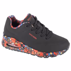 Baskets Femme - Noir - Skechers Uno - Majestic Garden