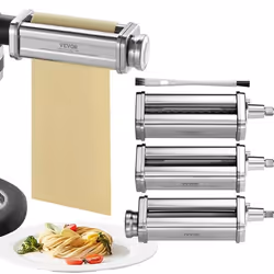 Moulin à Pâtes - VEVOR -  3PCS Accessoires à Pâtes pour Robot Pâtissier KitchenAid Rouleau à Pâtes