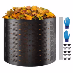 Composteur de Jardin - VEVOR - Bac à ​Compost Bac a Compost Extérieur 1000 L Facile à Installer