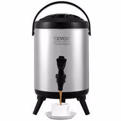 Fontaine à Eau Isotherme - VEVOR - 6L Distributeur de Boissons Isotherme Fontaine à Eau Chaud et Froid Inoxavec Robinet Porta ...