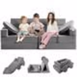 Canapé Enfant Convertible Ludique-VEVOR-15 Modules Géométriques Fauteuil-pour Jouer Créer Dormir Salle de Jeux