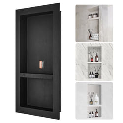 Niche Douche Encastrable - VEVOR - Niche Douche Encastrer Mur 4064x8128x10 cm 2 Étagères pour Salle de Bain