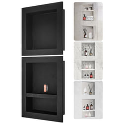Niche Douche Encastrable - VEVOR - Niche Douche Encastrer Mur 406x406/406x508 cm 3 Étagères Salle de Bain
