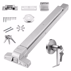 Serrure Anti-Panique - VEVOR - Barre Anti-Panique Barre pour Porte de Secours 71-104 cm de Largeur