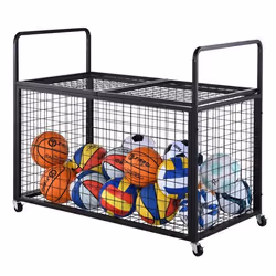 Chariot à Ballons - VEVOR - 115x61x912 cmavec 4 Roulettes et Freins en Acier OrganisateurPour salles scolaires