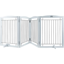 Vevor - Barriere autoportante pour animaux de compagnie, 32' de hauteur x 96,5' de largeur, barriere pliante a 4 panneaux pour chiens, adaptable aux