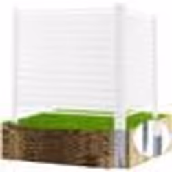 Clôtures de jardin-VEVOR-blanc122x122cm-Piquets Métalliques Accessoires pour Sols Souples Cacher Climatiseur