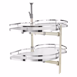 Plateau Tournant pour Meuble dAngle-VEVOR-Étagère Pivotante 914 cm de Largeur-Réglable Hauteur à 2 Niveaux