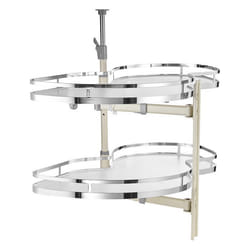 Plateau Tournant pour Meuble dAngle-VEVOR-Étagère Pivotante 914 cm de Largeur-Réglable Hauteur à 2 Niveaux