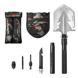 Pelle de Survie Pliante-VEVOR-Pelle de Camping Multifonctionnelle 8 en 1-pour Tout-terrain Camping Randonnée Extérieur Survie