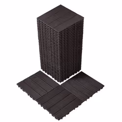 Dalles de Terrasse Emboîtables-VEVOR-Lot de 36-300x300 mm-33444 c㎡-pour Porche Piscine Balcon Arrière-cour