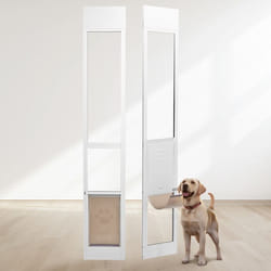 Porte pour Chien-VEVOR-Porte Coulissante en Verre Hauteur Réglable de 75 7/8 à 80 11/16 pour Portes Coulissantes