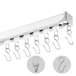 Kit de Rail de Rideau Plafond Pliable-VEVOR-54 Mètres-Système de Rails de Plafond Coulissants pour Rideaux
