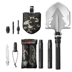 Pelle de Survie Pliante-VEVOR-Pelle de Camping Multifonctionnelle 11 en 1-pour Tout-terrain Camping Randonnée Extérieur Survie