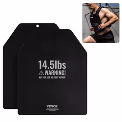 Plaques Lestées pour Gilet Lesté-VEVOR-Paires de 659 kg Plaques de Poids pour Gilet en Acier de Qualité Supérieure