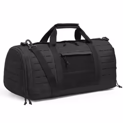 Sac de Sport Tactique-VEVOR-45 L-avec Design Molle et Compartiment à Chaussures Sac de Voyage Militaire-Noir