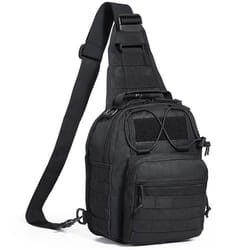 Sac à Dos Tactique-VEVOR-10 L-Sac dépaule Militaire avec Design Molle et Multi-poches-pour Aventure en Plein Air-Noir