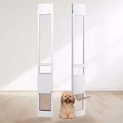 Porte pour Chien-VEVOR-pour Porte Coulissante en Verre Hauteur Réglable de 75 7/8 à 80 11/16 pour Portes Coulissantes